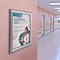 Azar Displays Wall Mount Plastic Snap Poster Frame 8.5'' x 11'' Portrait/Landscape Sign Holder Frame, 4PK 300336-SLV-4PK - alternate 3